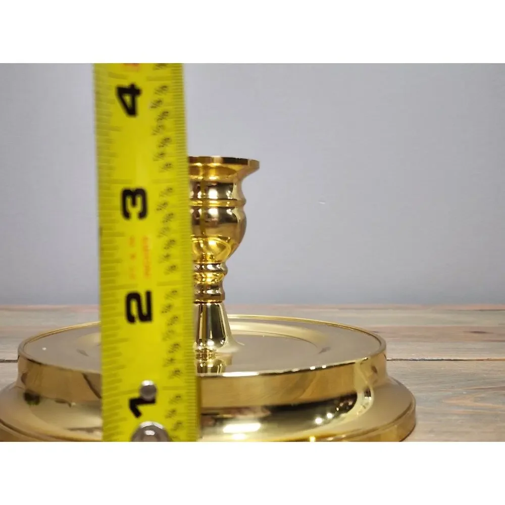 Vintage BALDWIN Brass Candle Holder Candlestick Forged in America